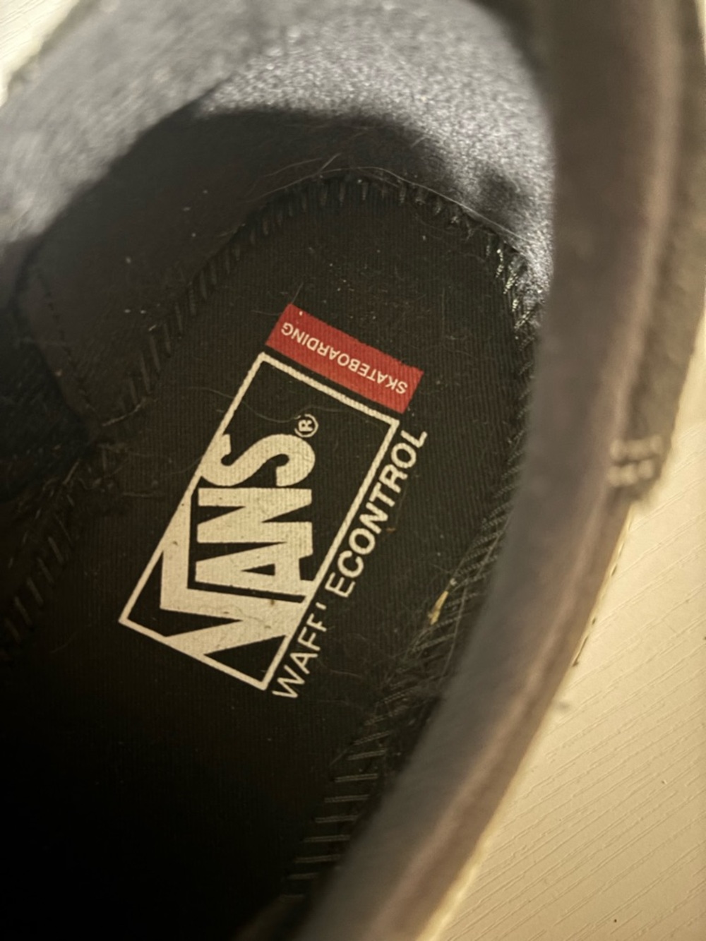 Vans Black and White Old Skool Low-Top Sneakers - Picture 9 of 10